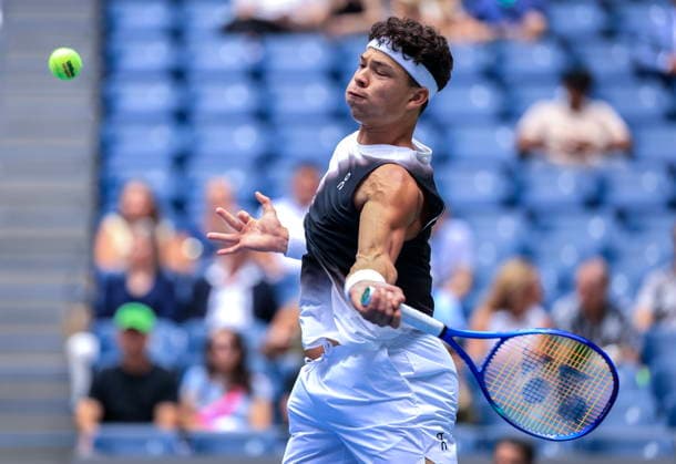 US Open tennis tournament - Day 4 Ben Shelton of USA in action against Hubert Hurkacz of Poland during the Men s Singles second round match of the US Open Tennis Championships in Flushing Meadows, New York, USA, 02 September 2026. FLUSHING MEADOWS NEW YORK United States  Copyright: xCRISTOBALxHERRERA-ULASHKEVICHx