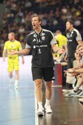 Handball, Opel Handball Bundesliga 2026–2027, Handball Sport Verein Hamburg vs. TVB Stuttgart, Coach Torsten Jansen, Hamburg, Barclays Arena, Hamburg