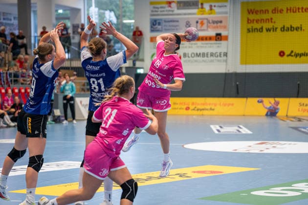 HSG Blomberg Lippe (GER) vs. TuS Metzingen (GER), Handball, Women s Handball Bundesliga 1, Matchday 2, 2026–2027 Season, Blomberg, September 2, 2026 – Santina Sabatnig of TuS Metzingen scored 18 goals in the match at the Blomberg Synflex Arena on Ulmenallee, Germany
