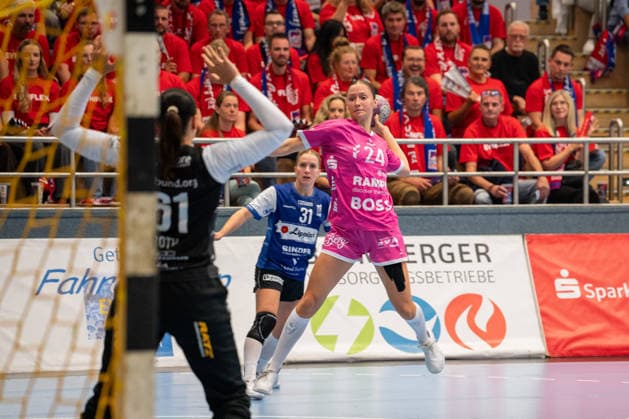 HSG Blomberg Lippe (GER) vs. TuS Metzingen (GER), Handball, Women s Handball Bundesliga 1, Matchday 2, 2026–2027 Season, Blomberg, September 2, 2026; Marie Stumpf of TuS Metzingen scored 24 goals in the match at the Blomberg Synflex Arena on Ulmenallee, Germany
