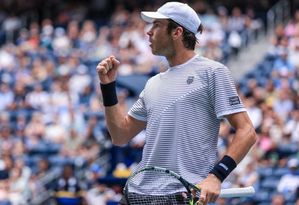 US Open tennis tournament - Day 4 epaselect Sebastian Gorzny of USA gestures as he plays against Daniil Medvedev of Russia during the Men s Singles second round match of the US Open Tennis Championships in Flushing Meadows, New York, USA, 02 September 2026. FLUSHING MEADOWS NEW YORK United States  Copyright: xCRISTOBALxHERRERA-ULASHKEVICHx