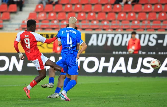 September 2, 2026 Halle, Saale, Saxony-Anhalt Sports Soccer Hallescher FC Halle (HFC) Northeast Regional League (4th Division) Men s Season 2026–2027 Matchday 6 Hallescher FC vs. SV Tasmania Berlin Goal: 1–0 by Bocar Bar— Baro, Hallescher FC, Eder, Steffen