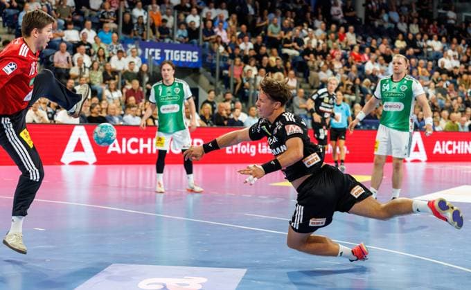 September 2, 2026 Handball 1st Bundesliga OPEL HBL 2026–2027 Season, Matchday 2: HC Erlangen (Nuremberg Metropolitan Region) vs. HCE TSV Hannover Burgdorf, Die Recken Women s Team, xdaxmax, Simon Gade 16, TSV Hannover Burgdorf Florian Scheerer 10, HC Erlangen HCE