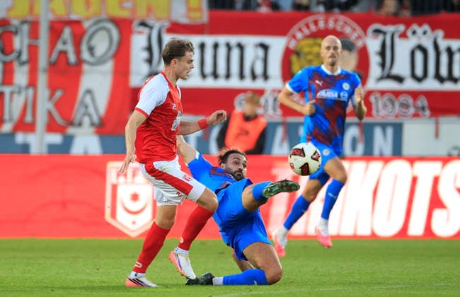 September 2, 2026 Halle, Saale, Saxony-Anhalt Sports Soccer Hallescher FC Halle (HFC) Northeast Regional League (4th Division) Men s Season 2026–2027 Matchday 6 Hallescher FC vs. SV Tasmania Berlin Fabrice Hartmann (Hallescher FC) Abdulkadir Beyazit (SV Tasmania Berlin)