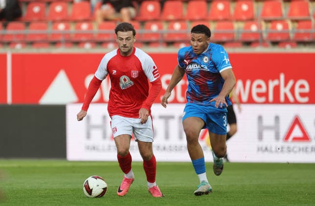 September 2, 2026 Halle, Saale, Saxony-Anhalt Sports Soccer Hallescher FC Halle (HFC) Northeast Regional League (4th Division) Men s Season 2026–2027 Matchday 6 Hallescher FC vs. SV Tasmania Berlin Max Kulke Hallescher FC Youssef Labbouz Tasmania Berlin