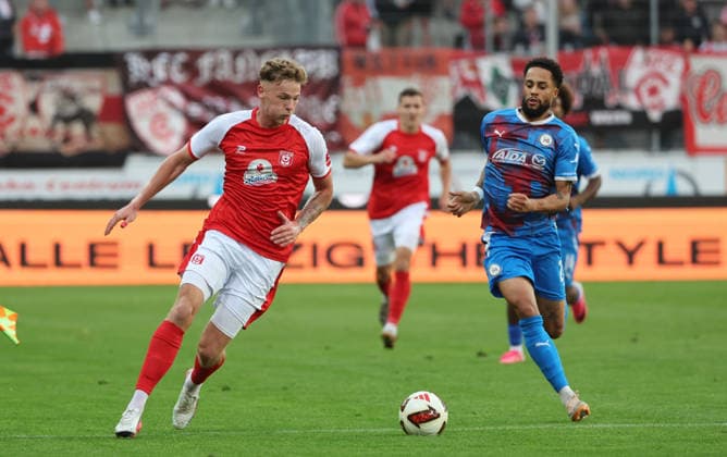 September 2, 2026 Halle, Saale, Saxony-Anhalt Sports Soccer Hallescher FC Halle (HFC) Northeast Regional League (4th Division) Men s Season 2026–2027 Matchday 6 Hallescher FC vs. SV Tasmania Berlin Lucas Ehrlich (Hallescher FC) Deji Beyreuther (SV Tasmania Berlin)