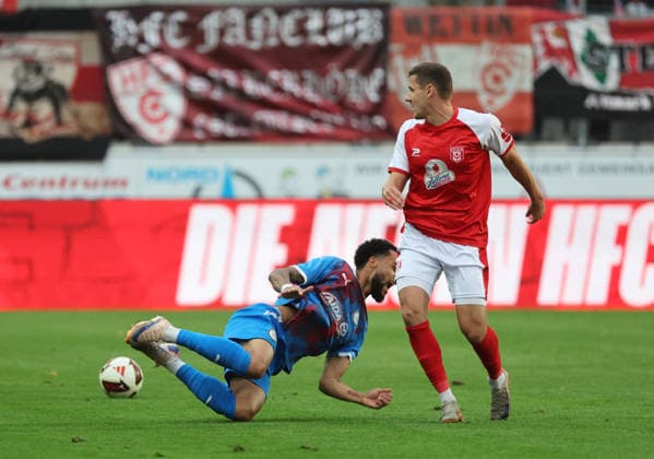 September 2, 2026 Halle, Saale, Saxony-Anhalt Sports Soccer Hallescher FC Halle (HFC) Northeast Regional League (4th Division) Men s Season 2026–2027 Matchday 6 Hallescher FC vs. SV Tasmania Berlin Marius Hauptmann (Hallescher FC) Deji Beyreuther (SV Tasmania Berlin)