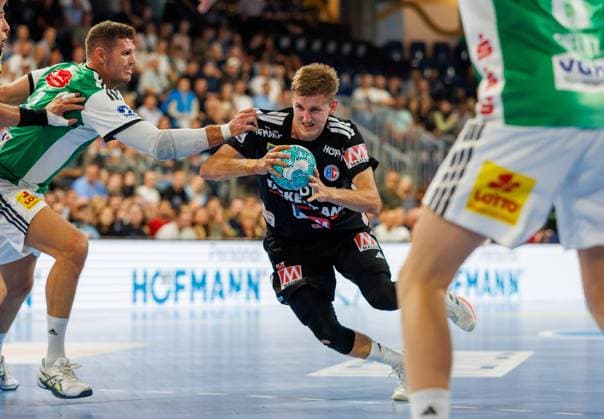 September 2, 2026 Handball 1st Bundesliga OPEL HBL 2026–2027 Season, Matchday 2: HC Erlangen (Nuremberg Metropolitan Region) HCE vs. TSV Hannover Burgdorf Die Recken DaMa xdaxmax Sander Andreassen Overjordet 8, HC Erlangen HCE on the attack