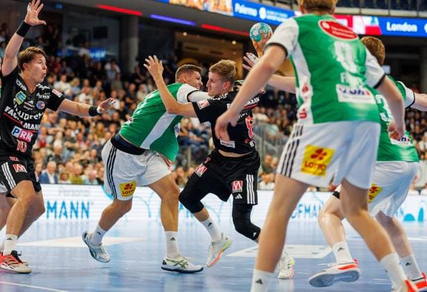 September 2, 2026 Handball 1st Bundesliga OPEL HBL 2026–2027 Season, Matchday 2: HC Erlangen (Nuremberg Metropolitan Region) HCE vs. TSV Hannover Burgdorf Die Recken DaMa xdaxmax Sander Andreassen Overjordet 8, HC Erlangen HCE on the attack