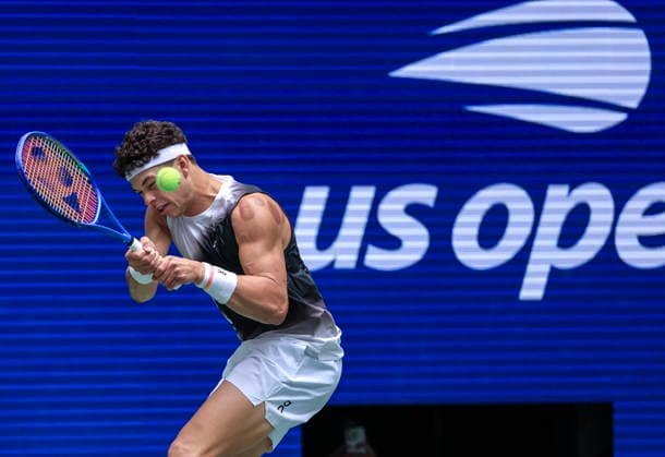 US Open tennis tournament - Day 4 Ben Shelton of USA in action against Hubert Hurkacz of Poland during the Men s Singles second round match of the US Open Tennis Championships in Flushing Meadows, New York, USA, 02 September 2026. FLUSHING MEADOWS NEW YORK United States  Copyright: xCRISTOBALxHERRERA-ULASHKEVICHx