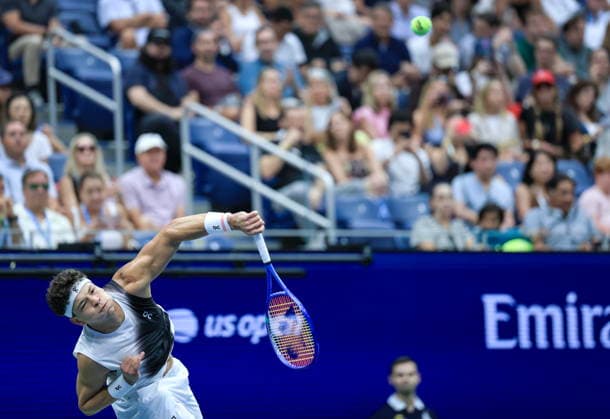 US Open tennis tournament - Day 4 Ben Shelton of USA in action against Hubert Hurkacz of Poland during the Men s Singles second round match of the US Open Tennis Championships in Flushing Meadows, New York, USA, 02 September 2026. FLUSHING MEADOWS NEW YORK United States  Copyright: xCRISTOBALxHERRERA-ULASHKEVICHx