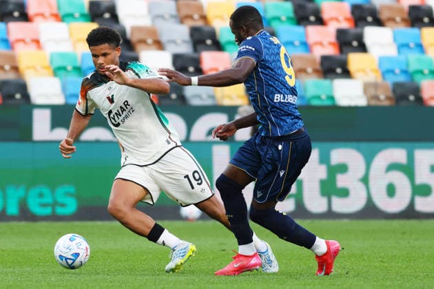 Venezia s simon sohm during the Coppa Italia soccer match between Udinese and Venezia at the Friuli Stadium in Udine, north east Italy - September 02, 2026. - Soccer  Copyright: xAndreaxBressanutti LaPressex