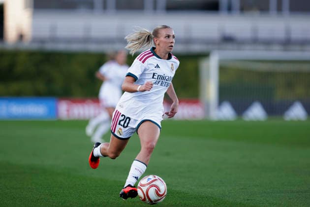 UEFA Women s Champions League - Real Madrid vs Ajax MADRID, SPAIN -September 2:Elisa Senss of Real Madrid in action during the UEFA Women s Champions League match between Real Madrid and Ajax at Alfredo Di Stefano stadium in Madrid.(Photo by Guille Martinez f22photo) Madrid Alfredo Di Stefano Stadium Spain Copyright: xGuillermoxMartinezx