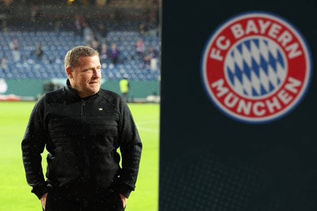 September 2, 2026, xrekx, Soccer, DFB Cup First Round, VfL Osnabrück vs. FC Bayern Munich, Pre-game field inspection, Soccer official, Sports Director Max Eberl, Bayern Munich, Osnabrück