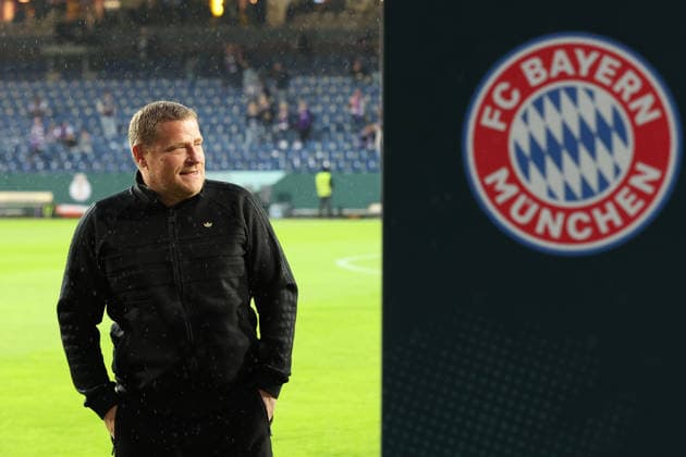 September 2, 2026, xrekx, Soccer, DFB Cup First Round, VfL Osnabrück vs. FC Bayern Munich, Pre-game field inspection, Soccer official, Sports Director Max Eberl, Bayern Munich, Osnabrück