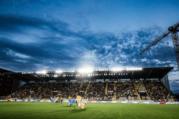 This image shows and Stayen stadium before a soccer match between STVV and Union Saint-Gilloise, Wednesday 2 September 2026 in Sint-Truiden, on day 3 of the 2026-2027 Jupiler Pro League first division of the Belgian championship. BRUNOxFAHY  x185056390x