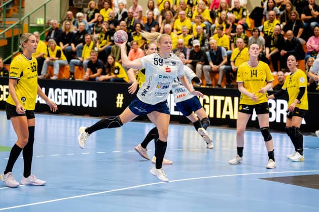 Dortmund, September 2, 2026, Handball, Women s, Bundesliga, Matchday 2, BVB Borussia Dortmund vs. Sport Union Neckarsulm, Antje Döll (Sport Union Neckarsulm) with 59 shots on goal