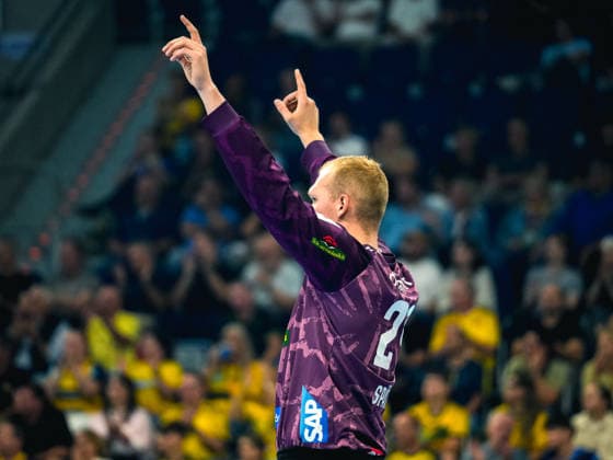 September 2, 2026, xwppx, Opel HBL Handball, Rhein-Neckar Löwen vs. VfL Gummersbach; from left: David Späth, Rhein-Neckar Löwen Mannheim