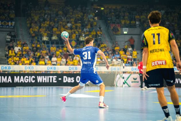 September 2, 2026, xwppx, Opel HBL Handball, Rhein-Neckar Löwen vs. VfL Gummersbach, from left: Kay Smits, VfL Gummersbach, Mannheim