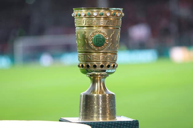 The DFB Cup trophy is on display during the DFB Cup match between VfL Osnabrück and FC Bayern Munich at Bremer Brücke on September 2, 2026, in Osnabrück, Germany. Photo by Oliver Kaelke, DeFodi Images. The DFB Cup trophy can be seen during the DFB Cup match between VfL Osnabrück and FC Bayern Munich at Bremer Brücke on September 2, 2026 in Osnabrück, Germany. Photo by Oliver Kaelke, DeFodi Images. Photo by Oliver Kaelke, DeFodi Images.
