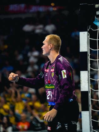 September 2, 2026, xwppx, Opel HBL Handball, Rhein-Neckar Löwen vs. VfL Gummersbach; from left: David Späth, Rhein-Neckar Löwen Mannheim