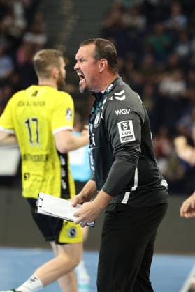 Handball I Men I 2026–2027 Season I Bundesliga I Matchday 2 I Handball Club Hamburg vs. TVB Stuttgart I September 2, 2026 Misha Kaufmann TVB Stuttgart Hamburg Barclaycard Arena Hamburg Germany Copyright: xLobeca RalfxHomburgx