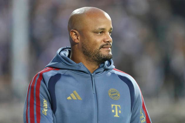 Coach Vincent Kompany of FC Bayern Munich watches during the DFB Cup match between VfL Osnabrück and FC Bayern Munich at Bremer Brücke on September 2, 2026, in Osnabrück, Germany. Photo by Oliver Kaelke, DeFodi Images. Coach Vincent Kompany of FC Bayern Munich looks on during the DFB Cup match between VfL Osnabrück and FC Bayern Munich at Bremer Brücke on September 2, 2026 in Osnabrück, Germany Photo by Oliver Kaelke DeFodi Images Photo by Oliver Kaelke DeFodi Images