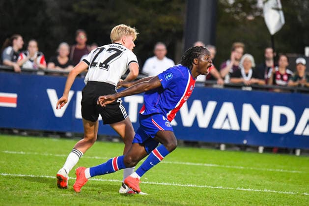 FOOTBALL : PSG vs Eintracht Francfort - UEFA Women™s Champions League - 02 09 2026 Joie des joueuses du PSG aprÃ s le 2e but de Merveille Kanjinga (PSG) PoissyFrance  Copyright: xBaptistexAutissierx