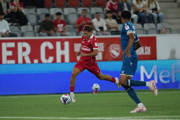 Thun, Switzerland - September 02: Simon Lengen (80 THU) during the Brack Super League match between FC Thun and FC Lausanne at VISANA STADION on September 02, 2026 in Thun, Switzerland. Copyright: xKjetilxWaberx xSPPx Sportspressphoto_SPR222216