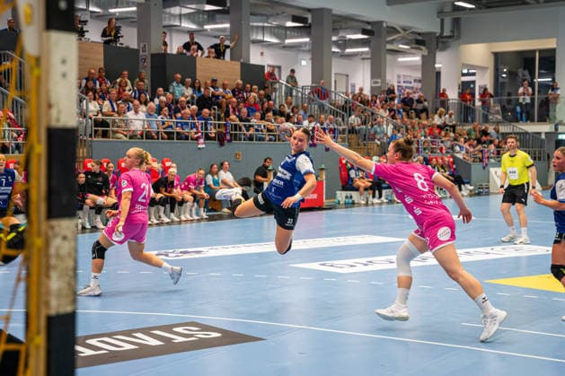 HSG Blomberg Lippe (GER) vs. TuS Metzingen (GER), Handball, Women s Handball Bundesliga 1, Matchday 2, 2026–2027 Season, Blomberg, September 2, 2026—Elin Magnusdottir of HSG Blomberg Lippe scored 33 goals in the match at the Blomberg Synflex Arena on Ulmenallee, Germany