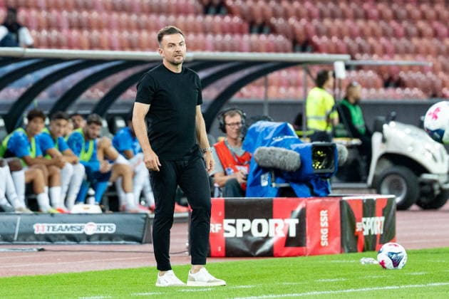 Soccer, Switzerland Brack Super League, Matchday 6: Grasshopper Club Zurich vs. FC St. Gallen 1879, Wednesday, September 2, 2026, Letzigrund Stadium, Zurich; Enrico Maassen, Head Coach, FC St. Gallen Copyright: xValentinxDomgjonix