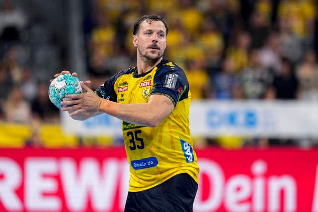 Kentin Mahe (RNL), 35, on the ball, single frame, single photo, action, September 2, 2026, Mannheim, Germany, handball, Bundesliga, Rhein-Neckar Löwen vs. VfL Gummersbach xozx