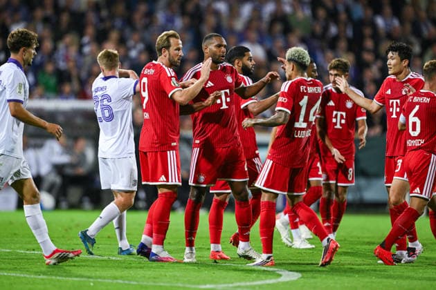 September 2, 2026, Soccer, DFB Cup, VfL Osnabrück vs. FC Bayern Munich, Harry Kane celebrates the goal that tied the game at 1-1, xRHR PHOTO DEx Copyright: TeresaxKroeger RHR-FOTOx RHR-FOTO DE