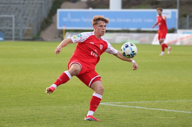 Konstantin Gerhardt, SI Soccer Regionalliga West, Matchday 6, Sportfreunde Siegen vs. SC Paderborn 07 U21, on September 2, 2026, in Siegen, Germany