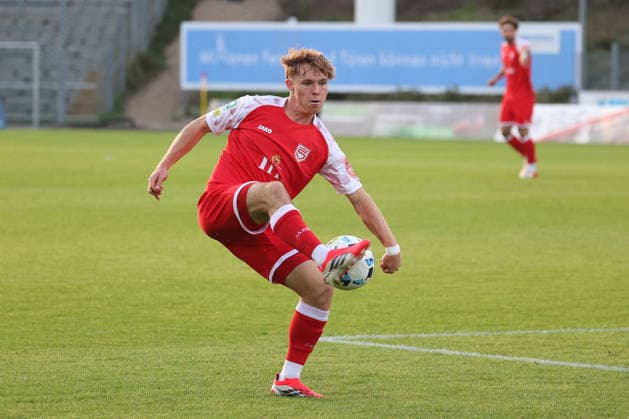 Konstantin Gerhardt, SI Soccer Regionalliga West, Matchday 6, Sportfreunde Siegen vs. SC Paderborn 07 U21, on September 2, 2026, in Siegen, Germany