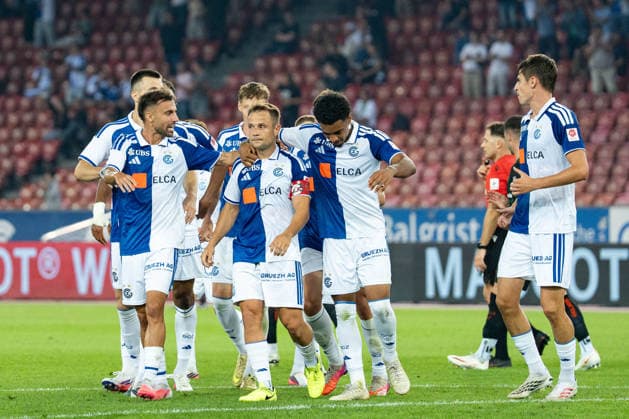 Soccer, Swiss Brack Super League, Matchday 6: Grasshopper Club Zurich vs. FC St. Gallen 1879, Wednesday, September 2, 2026, Letzigrund Stadium, Zurich; Grasshopper Club Zurich celebrates after Amir Abrashi’s goal in the 6th minute, putting Grasshopper Club Zurich up 1–0; Goal by GC Zurich Copyright: xValentinxDomgjonix