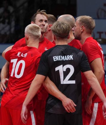 Turkiye v Denmark - CEV EuroVolley 2026 Men Friendly Match ANKARA, TURKIYE - SEPTEMBER 2: Players of Denmark celebrate after a point during the friendly match ahead of the 2026 CEV Men s European Volleyball Championship between Turkiye and Denmark at Baskent Volleyball Hall in Ankara, Turkiye, on September 2, 2026. Guven Yilmaz Anadolu Ankara Turkey. Editorial use only. Please get in touch for any other usage.  Copyright: x2026xAnadoluxGuvenxYilmazx