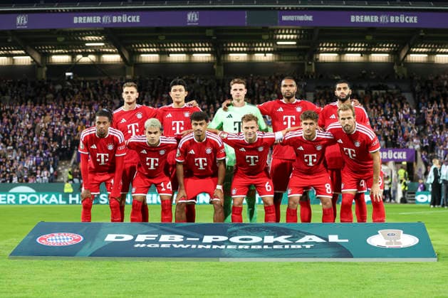 FC Bayern Munich team photo taken during the DFB Cup match between VfL Osnabrück and FC Bayern Munich at Bremer Brücke on September 2, 2026, in Osnabrück, Germany Photo by Oliver Kaelke, DeFodi Images FC Bayern Munich players are seen during the DFB Cup match between VfL Osnabrück and FC Bayern Munich at Bremer Brücke on September 2, 2026 in Osnabrück, Germany. Photo by Oliver Kaelke, DeFodi Images. Photo by Oliver Kaelke, DeFodi Images.