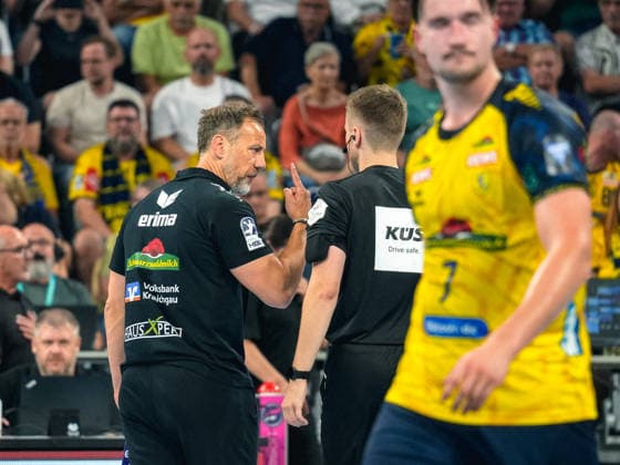 September 2, 2026, xwppx, Opel HBL Handball, Rhein-Neckar Löwen vs. VfL Gummersbach; from left: Maik Machulla, coach of the Rhein-Neckar Löwen, and Darnel Jansen, Mannheim