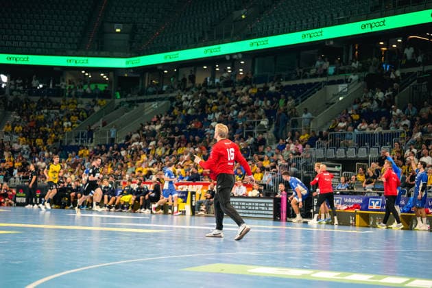 September 2, 2026, xwppx, Opel HBL Handball, Rhein-Neckar Löwen vs. VfL Gummersbach, from left: Bertram Obling, VfL Gummersbach, Mannheim