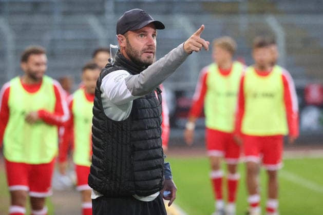 Assistant Coach Marco Beier, SI Soccer Regionalliga West, Matchday 6, Sportfreunde Siegen vs. SC Paderborn 07 U21, on September 2, 2026, in Siegen, Germany