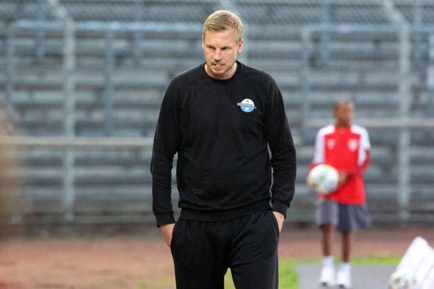 Coach Thomas Bertels, PB Soccer Regionalliga West, Matchday 6, Sportfreunde Siegen vs. SC Paderborn 07 U21, on September 2, 2026, in Siegen, Germany