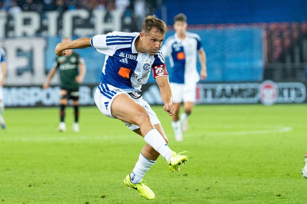 Soccer, Switzerland Brack Super League, Matchday 6: Grasshopper Club Zurich vs. FC St. Gallen 1879, Wednesday, September 2, 2026, Letzigrund Stadium, Zurich; Amir Abrashi 6, Grasshopper Club Zurich Copyright: xValentinxDomgjonix