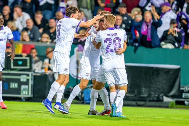 September 2, 2026, xkwix, Soccer, DFB Cup, VfL Osnabrück vs. FC Bayern Munich, Stadion an der Bremer Brücke, Round 1, 2026–2027 season. Fans celebrate after Robin Meissner scores the 1–0 goal. VfL Osnabrück 11. DFB regulations prohibit any use of photographs as image sequences and or quasi-video. Photo: xKamilxWilkowskixPressefotoKochx, Lower Saxony, Germany