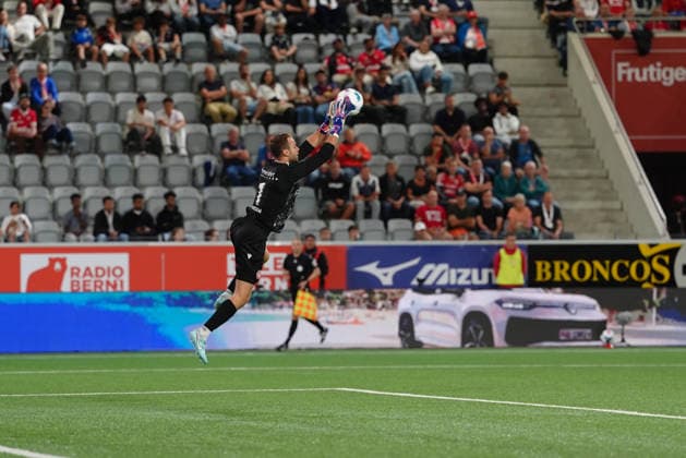 Thun, Switzerland - September 02: Goalkeeper Niklas Steffen (1 THU) during the Brack Super League match between FC Thun and FC Lausanne at VISANA STADION on September 02, 2026 in Thun, Switzerland. Copyright: xKjetilxWaberx xSPPx Sportspressphoto_SPR222396