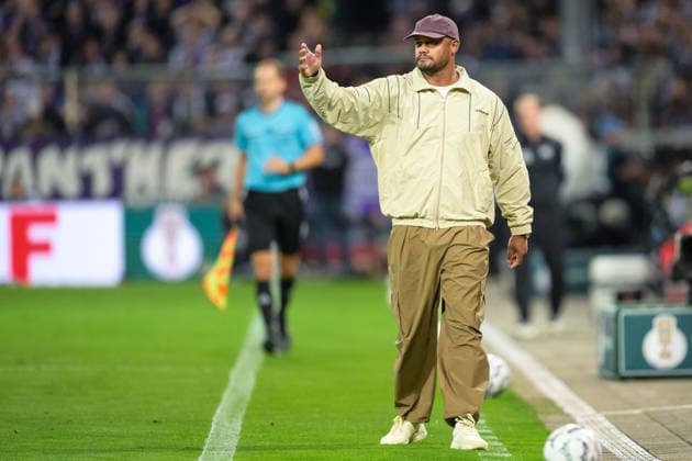 Fußball, DFB-Pokal, 20260902, VfL Osnabrück - FC Bayern München. Im Bild Trainer Bayern Vincent KOMPANY. Osnabrück Osnatel Arena Niedersachsen Deutschland *** Soccer, DFB Cup, 20260902, VfL Osnabrück vs. FC Bayern Munich. Pictured: Bayern coach Vincent KOMPANY, Osnabrück, Osnatel Arena, Lower Saxony, Germany Copyright: Passion2Press MarkusxFischerx