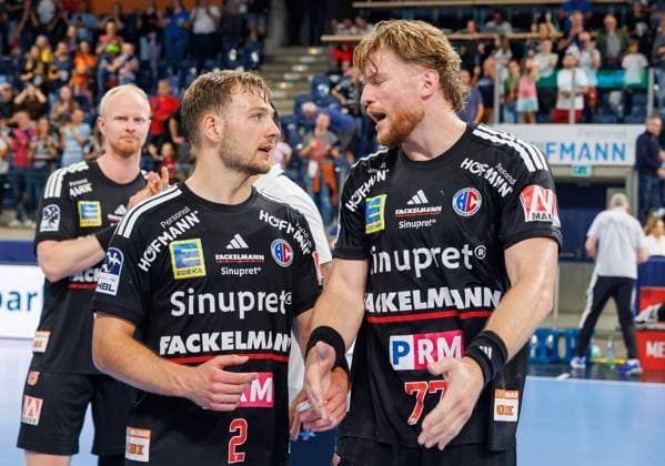 September 2, 2026 Handball 1st Bundesliga OPEL HBL 2026–2027 Season, Matchday 2: HC Erlangen (Nuremberg Metropolitan Region) HCE vs. TSV Hannover Burgdorf, Die Recken Women s Team, xdaxmax, Frieder Bandlow 2, HC Erlangen HCE Maciej Gebala 77, HC Erlangen HCE disappointed Disappointment after the game