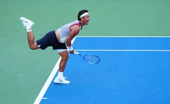 Yunchaokete Bu in first round action 2026 US Open, Day Four, USTA Billie Jean King National Tennis Center, New York, USA - 02 Sep 2026New York USTA Billie Jean King National T New York (NY) United States of America EDITORIAL USE ONLY No use with unauthorised audio, video, data, fixture lists, club league logos or live services. Online in-match use limited to 120 images, no video emulation. No use in betting, games or single club league player publications.  Copyright: xJavierxGarcia Shutterstockx 17124553bp