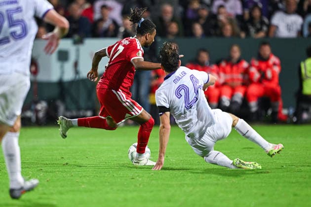 September 2, 2026, Soccer, DFB Cup, VfL Osnabrück vs. FC Bayern Munich, Michael Olise of FC Bayern Munich scores the goal to make it 1–3, xRHR PHOTO DEx Copyright: TeresaxKroeger RHR-FOTOx RHR-FOTO DE