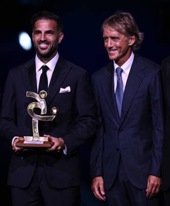 Mg Milano 02 09 2026 - Gran Gala™ del Calcio Aic 2026 foto Matteo Gribaudi Image nella foto: Roberto Mancini-Cesc Fabregas 
